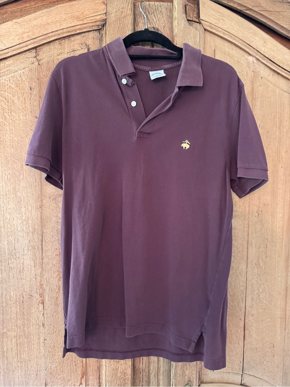 Brooks brothers Classic Men's Polo Shirt in Plum with Embroidered Logo